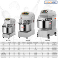 Dough mixer price electric flour mixing double active,single speed spiral mixer hs30 industrial bread dough mixer 30 litre